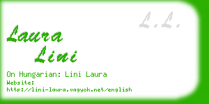 laura lini business card